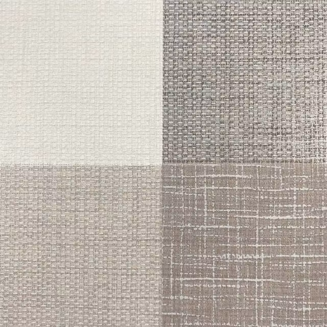 Muriva Opulent Check Chestnut Abstract Living Room Rug in Yellow