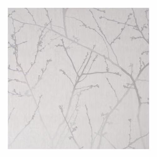 Graham & Brown Innocence White Metallic Abstract Modern Easy Paste the Wall Wallpaper – 1