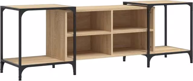 Berkfield Home TV Cabinet in Sonoma Oak Light Brown, W/D/H: 153 x 37 x 50 cm – 1
