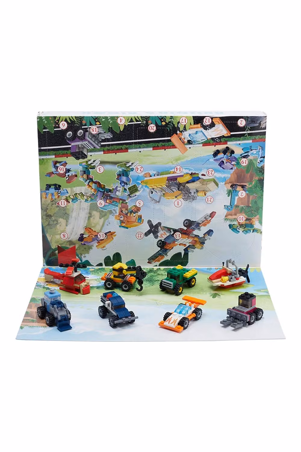 Living and Home 24 Pcs Insects Racing Car Building Kit Toy in Green and Multicolour – 1
