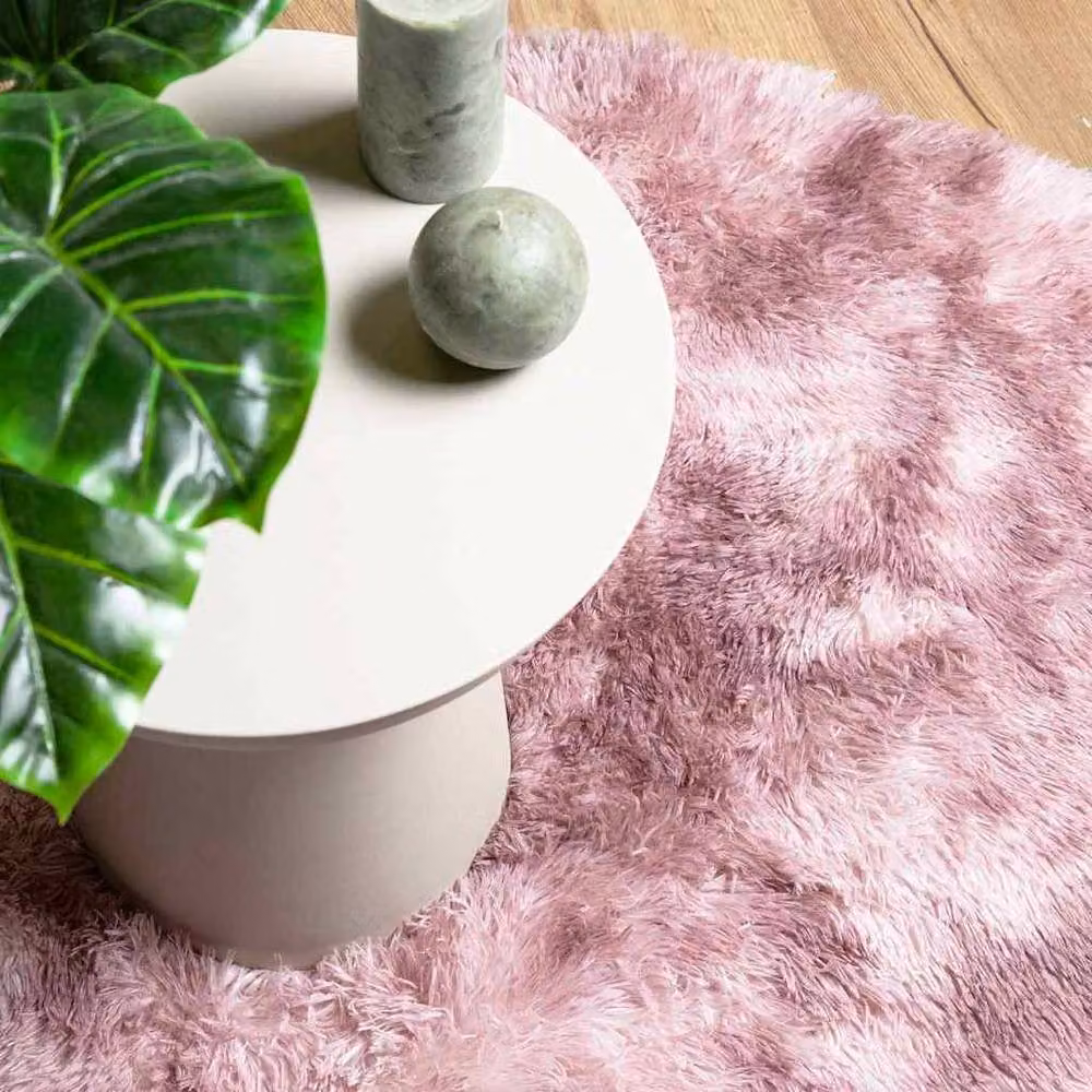 Berkfield Home NAVARRA Shaggy High Pile Rug, Dusty Pink, W: 300 cm, D: 200 cm – 4
