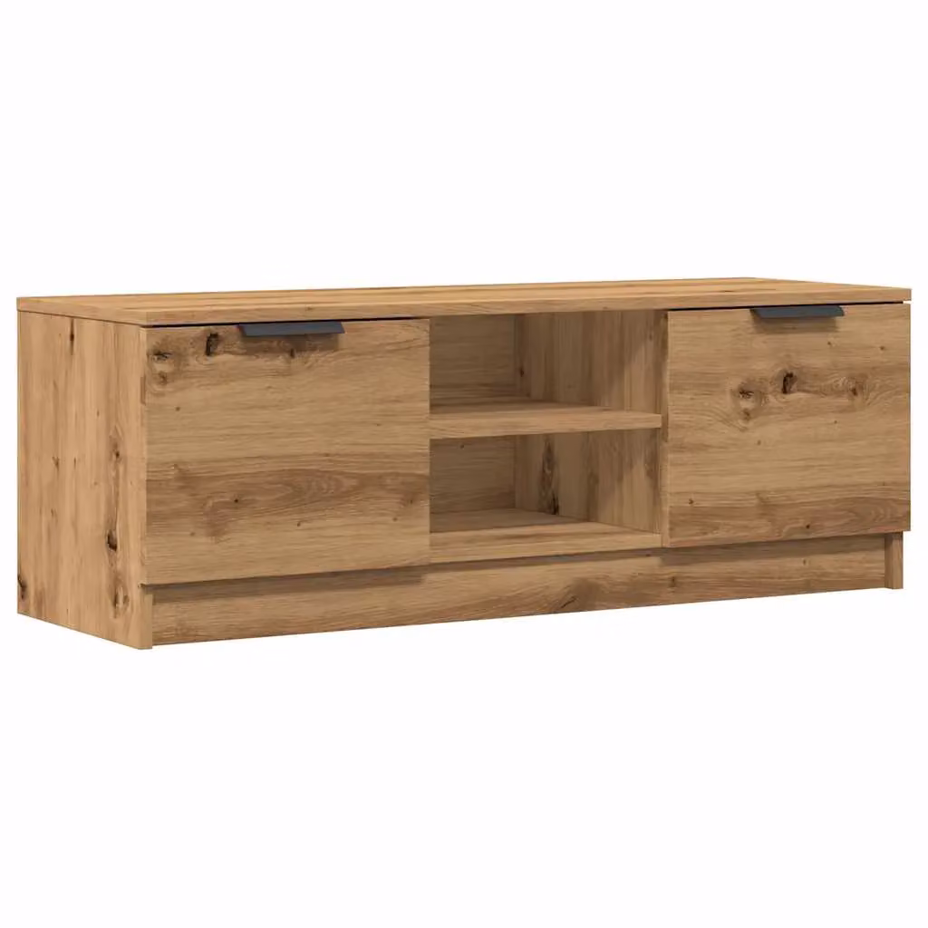 Berkfield Home Artisan Oak TV Cabinet in Brown, W: 102 cm, D: 36.5 cm, H: 36.5 cm – 2