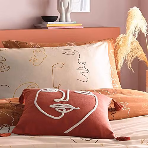 Riva Home Kindred Duvet Cover and Pillowcase Set, Beige, W: 140 cm, H: 200 cm – 3