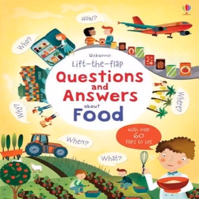 Katie Daynes Lift-the-flap Questions and Answers about Food Multicolour Cardboard Board Book