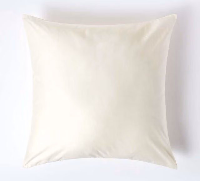 Homescapes Egyptian Cotton Pillowcase, 1000 Thread Count, Beige, 80 x 80 cm