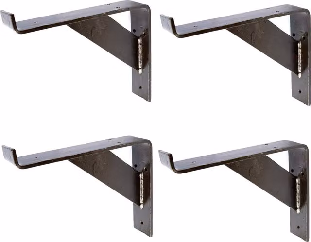 Hammer and Tongs Gallows Style Scaffold Board Shelf Bracket, Pack of 4, Grey