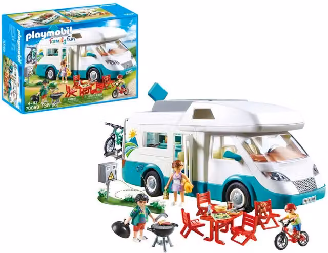 Playmobil Family Camper Playset in White