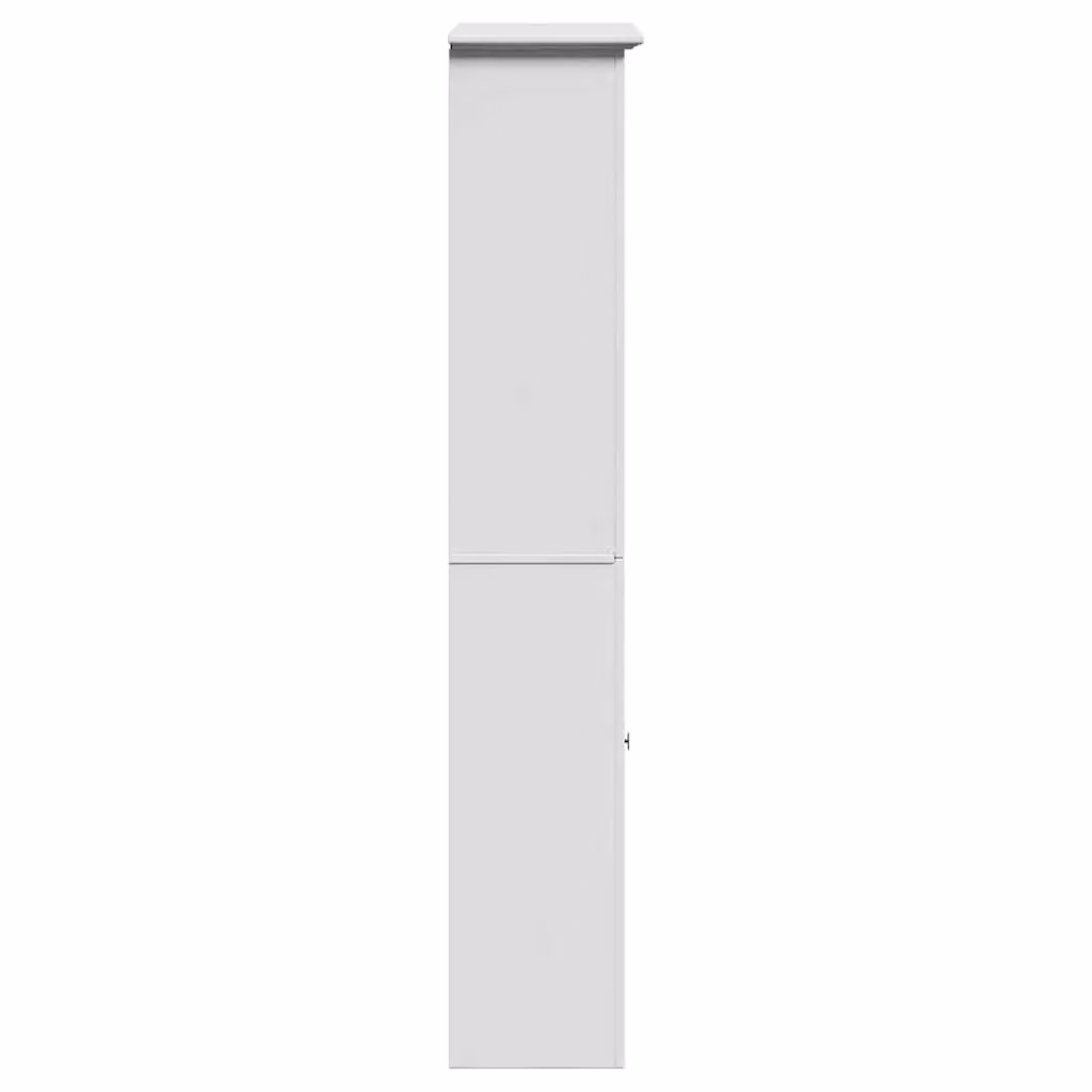 Berkfield Home BODO White Bathroom Cabinet with Hinged Doors and Internal Shelves, W/D/H: 44 x 30 x 160 cm – 3