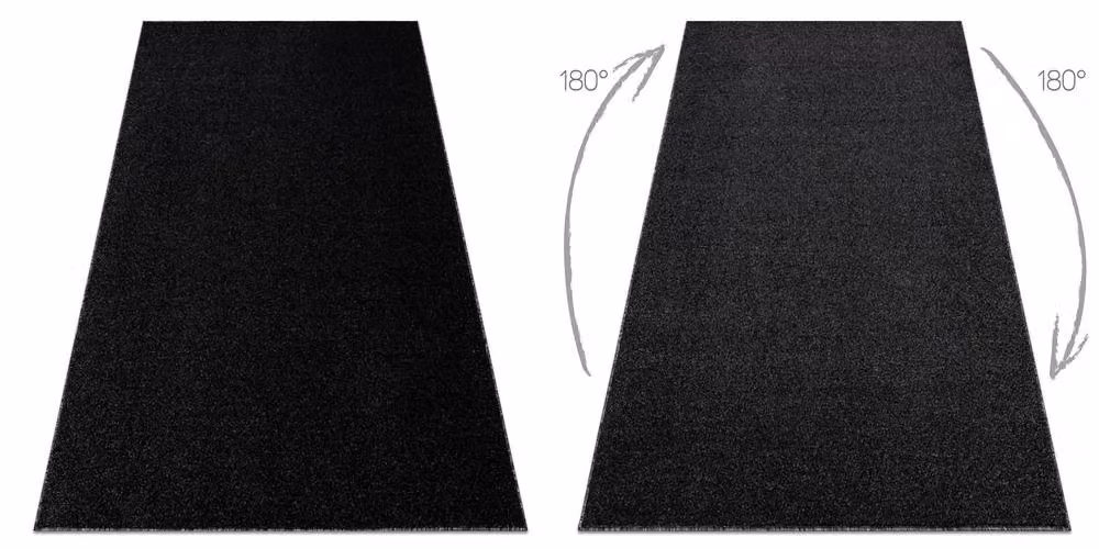 RugsX Eton Plus Modern Square Rug in Black, W x W: 300 x 300 cm – 2