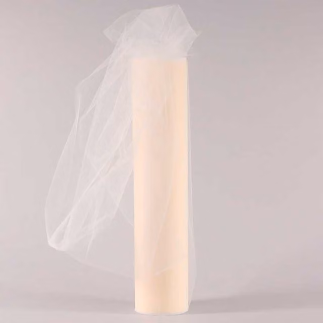 KDMD Plain Beige and Brown Tulle Roll Decorative Textile Ornaments
