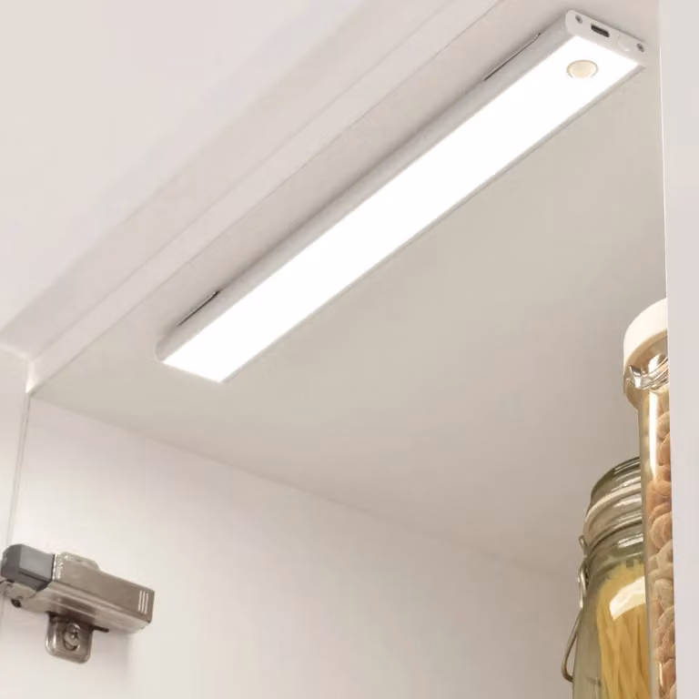 Loops 2x 305mm Rechargeable White LED Kitchen Cabinet Strip Lights with Auto PIR On/Off Sensor