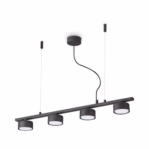 Netlighting Minor Modern LED Linear Pendant Lamp, Black