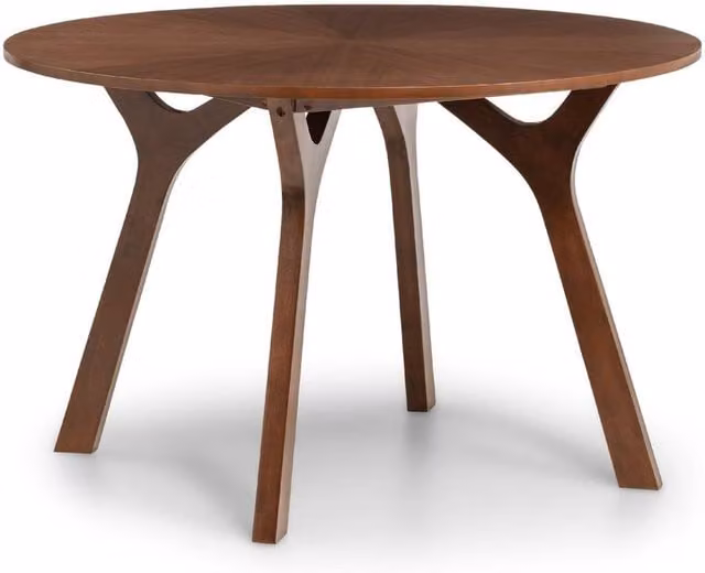 Cheshire Premium Huxley Round Dining Table in Brown Walnut – 1
