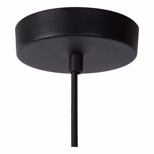 Lucide Lionel Dimmable Adjustable Height Cylinder Pendant Light in Black – 3