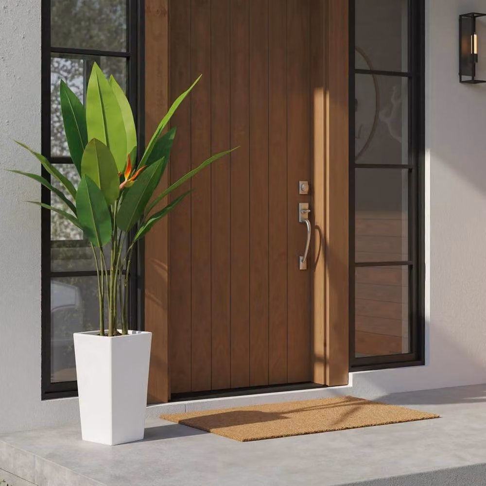 London Boutique 147cm Artificial Bird of Paradise Plant with Pot in Green and White – 5