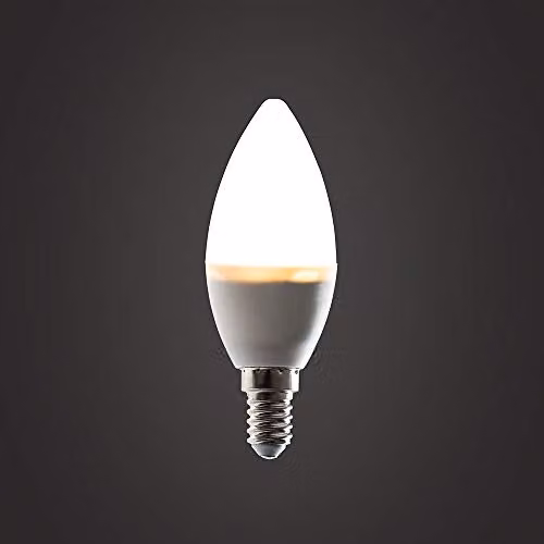 MiniSun 4W High Power LED SES E14 Candle Bulb, Frosted Opal, 3000K Warm White – 2
