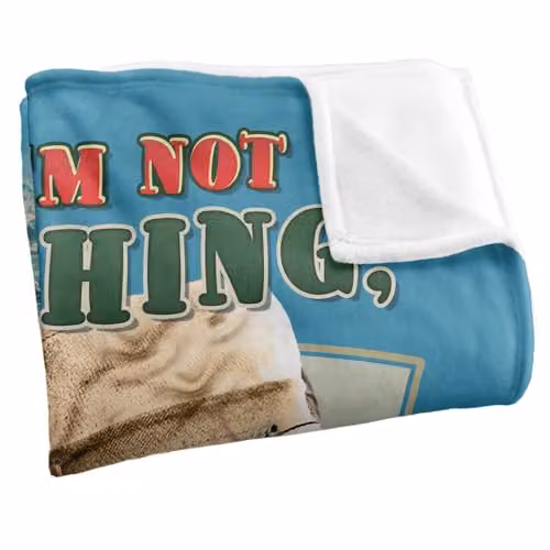 JQ Licensing Thinking About Fishing Super Soft Silky Touch Fleece Throw Blanket, Multicolour, W: 91 cm, D: 147 cm – 2