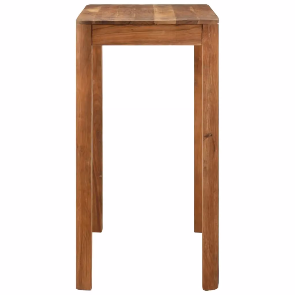 Berkfield Home Acacia Wood Bar Table with Honey Finish in Brown, W/D/H: 110 x 55 x 106 cm – 2