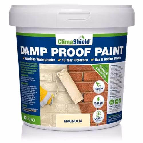 SmartSeal Damp Proof Paint for Interior and Exterior Walls, Ceilings and Floors, Beige, 10 Litres
