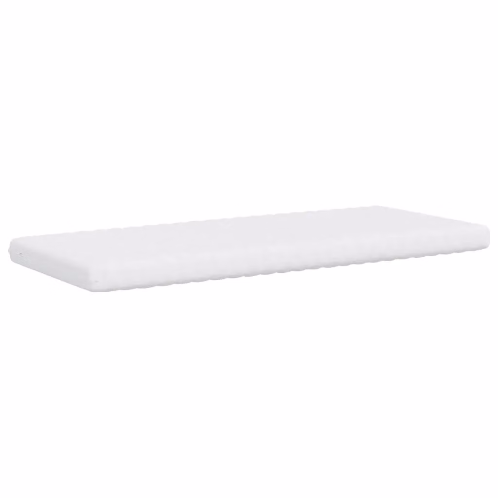 Berkfield Home Comfort Foam Mattress in White, W/D/H: 90 x 190 cm, 7-Zone Hardness 20 ILD
