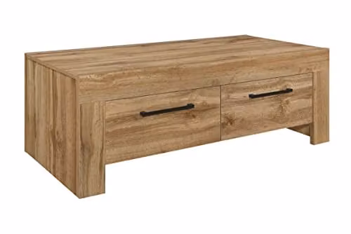 Birlea Compton Oak 4 Drawer Coffee Table, Brown, W: 120 cm, D: 60 cm, H: 42.2 cm