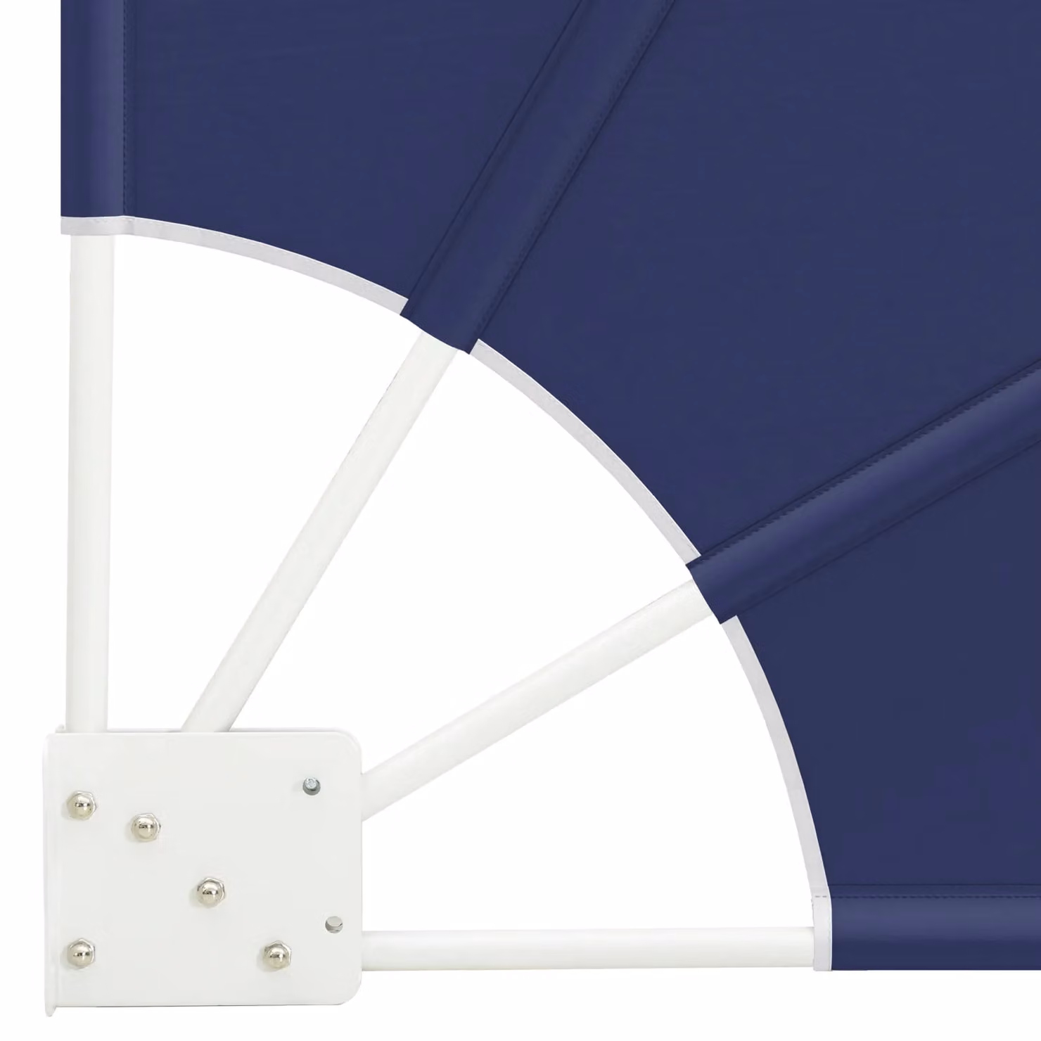 Berkfield Home Navy Blue Folding Balcony Privacy Screen, W/D/H: 140 x 140 x 140 cm – 4