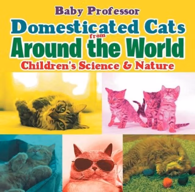 Baby Professor Domesticated Cats from Around the World Children's Science Nature Book, Multicolour