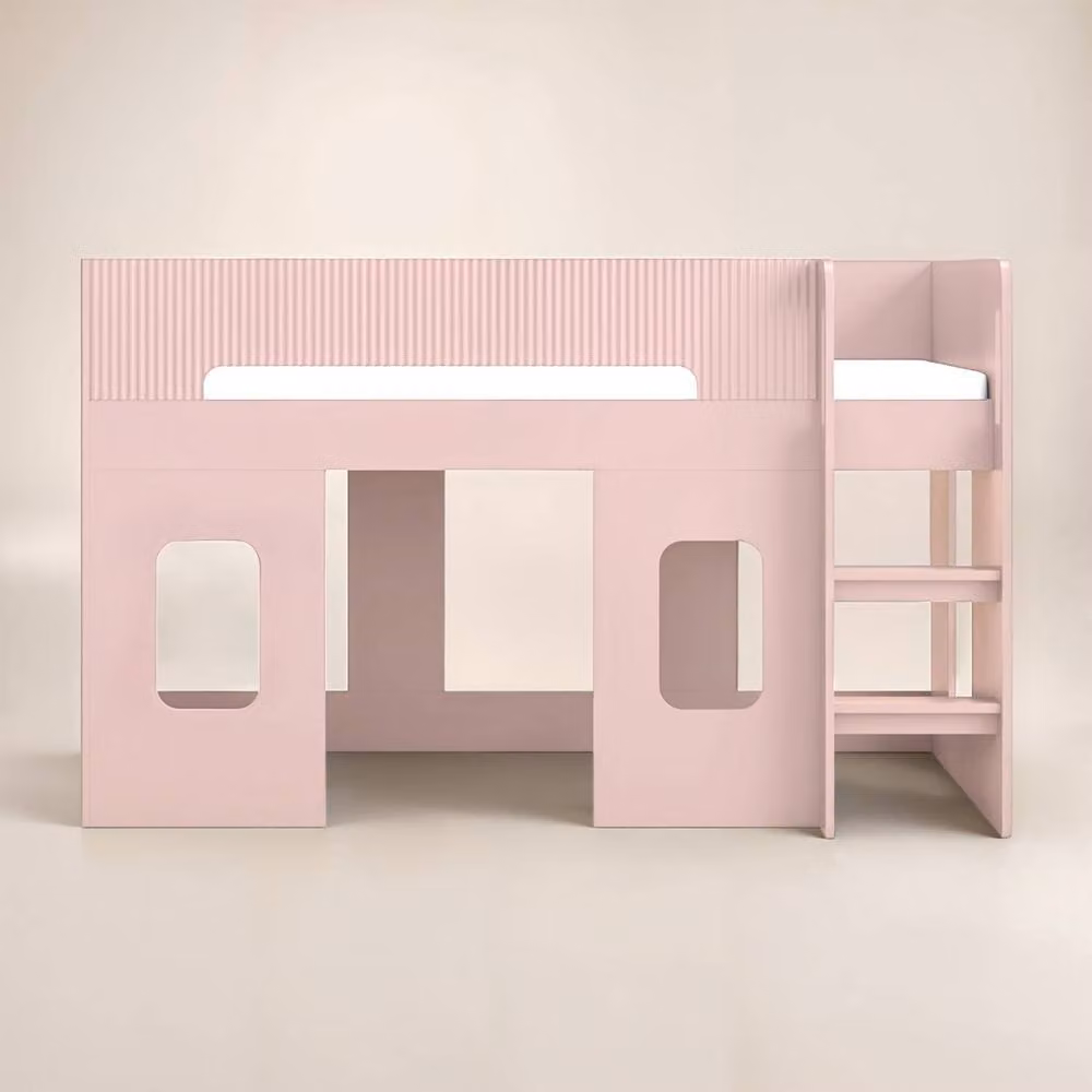 Flair Lino Playhouse Mid Sleeper Bed in Pink – 2