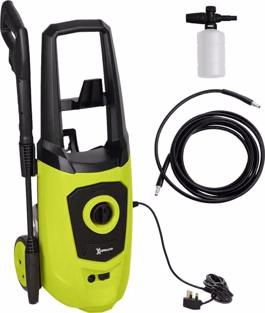 Outsunny 1800W High Pressure Washer in Green with 150 Bar Pressure and 510 L/h Flow Rate – 1