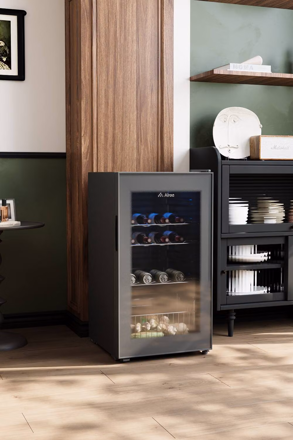 Living and Home 92L Freestanding Refrigerator with LED Interior Light, Black, W/D/H: 44.5 x 40 x 82 cm – 5