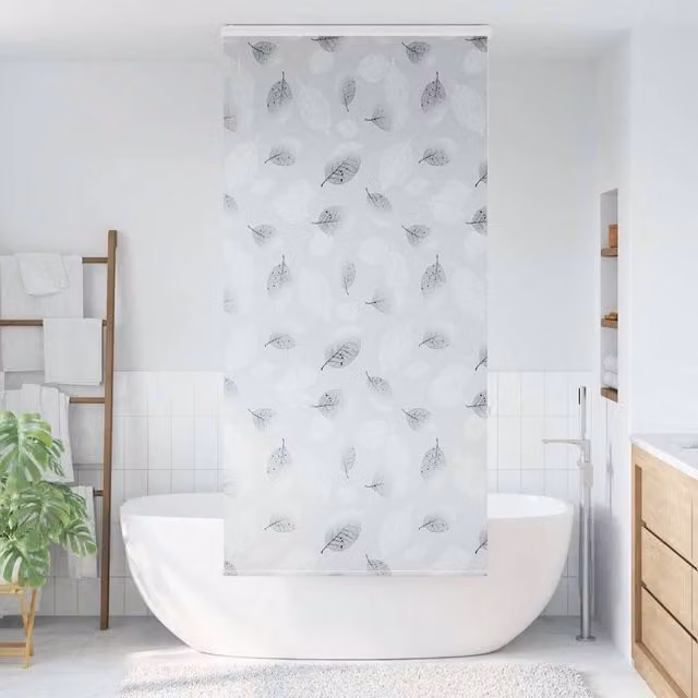 Berkfield Home Shower Roller Blind with Cassette, Grey, W/H: 96 x 240 cm