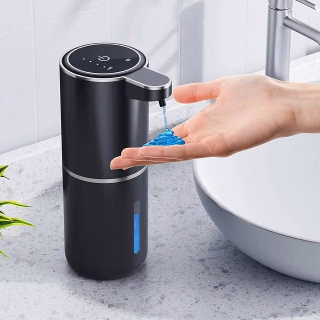 NESTLUNE Automatic Soap Dispenser, Black, 380ml – 1