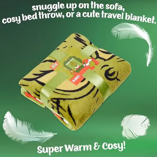 Carbotex Green Fluffy Hooded Fleece Blanket for Adults – 2