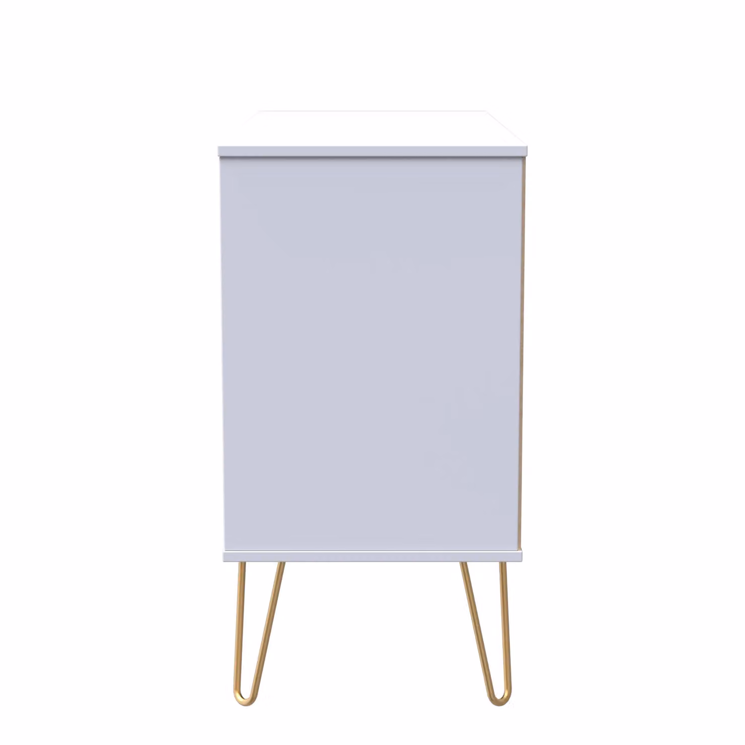 Ready Assembled 2 U Bexley Modern 3 Drawer TV Unit in Duck Egg Blue with Gold Metal Accents – 2
