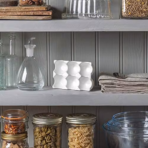 Wm Bartleet & Sons Traditional Porcelain 6 Egg Storage Tray in White – 3