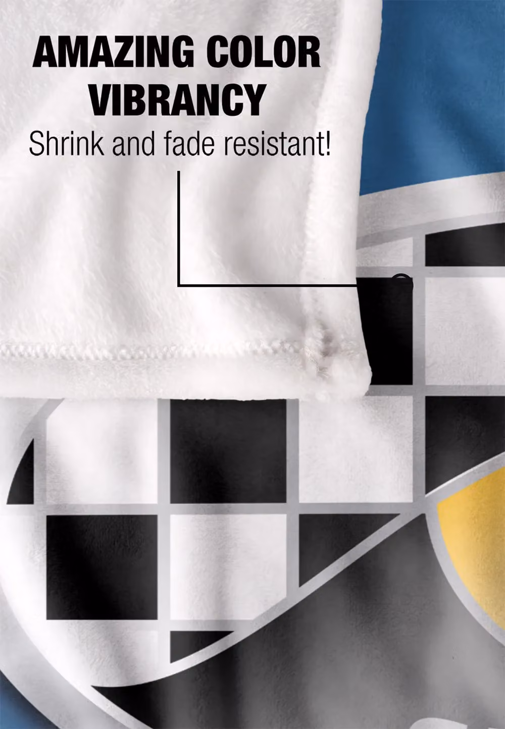 LOGOVISION Shelby Cobra Eye Logo Super Soft Fleece Throw Blanket, White, W/D/H: 152 x 127 cm – 7