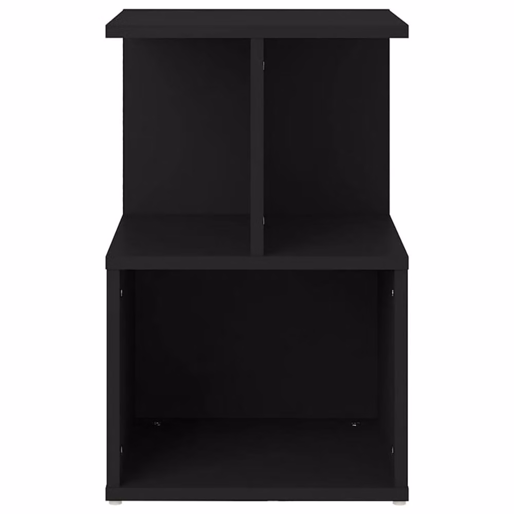 Berkfield Home Set of 2 Black Bedside Cabinets in Engineered Wood, W/D/H: 35 x 35 x 55 cm – 4