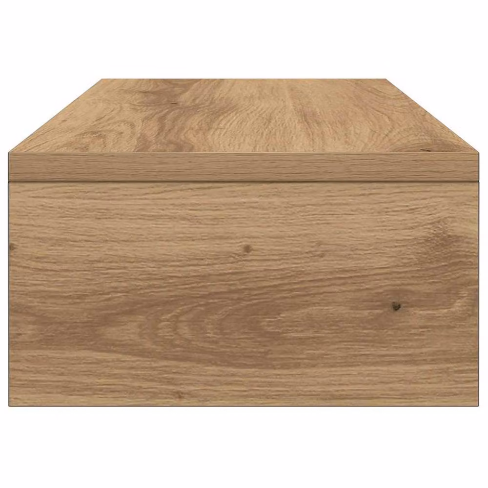 Berkfield Home Artisan Oak Monitor Stand, Brown, W: 42 cm, D: 24 cm, H: 13 cm – 5