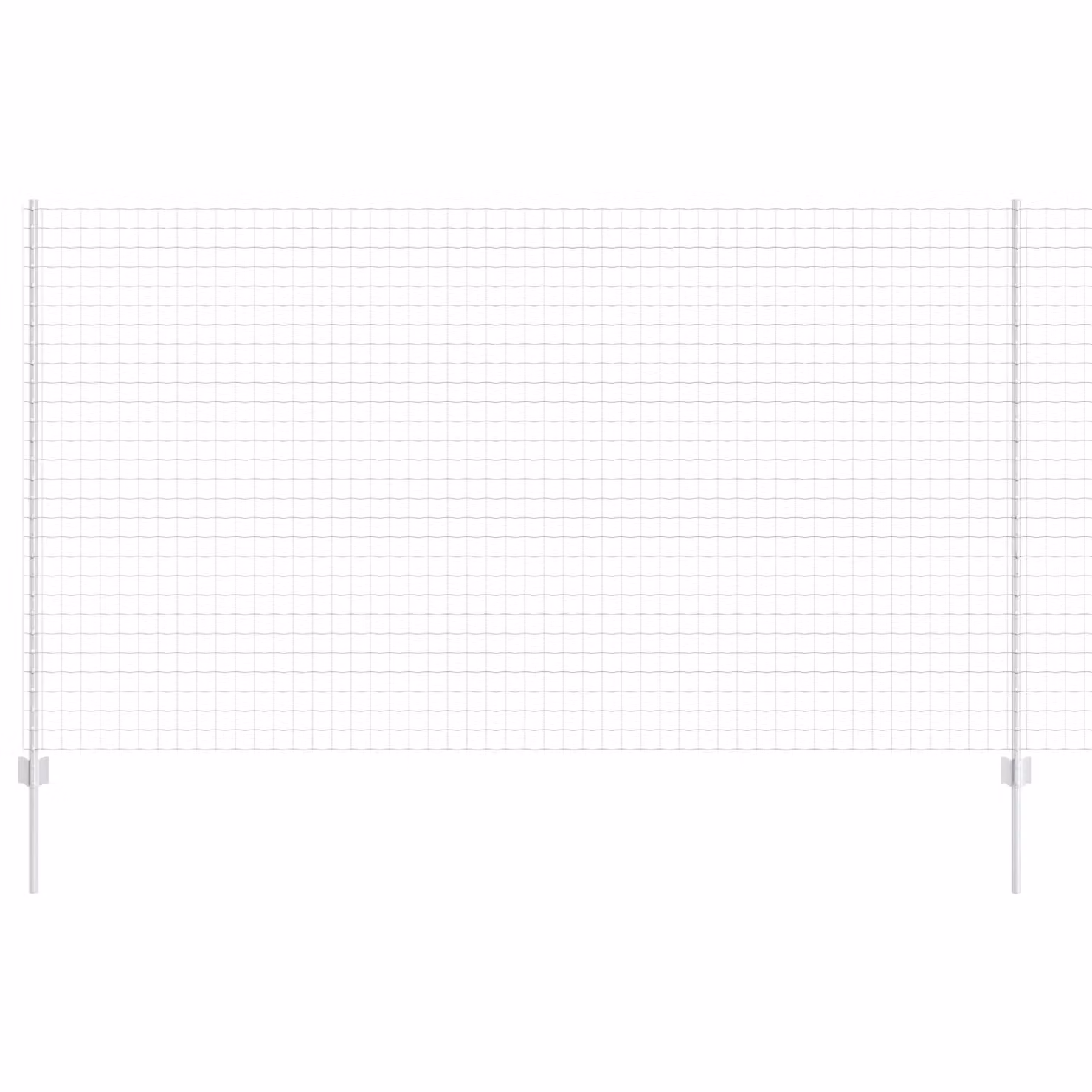 Berkfield Home Euro Fence with 10 U Posts, Silver Galvanised Steel, 4 x 10 m – 2