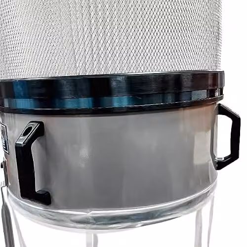 Lumberjack PRO SERIES 1500W Single Bag Dust Collector with 203L Filtration and 1 Micron Particle Capture, Red, W: 1000 mm x D: 1000 mm – 2