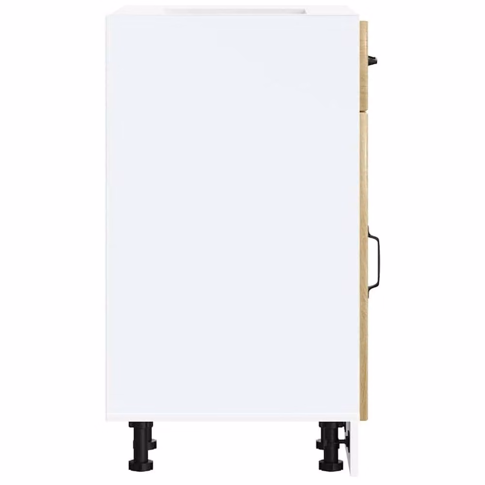 Berkfield Home Lucca Kitchen Base Cabinet in Sonoma Oak Light Brown – 3