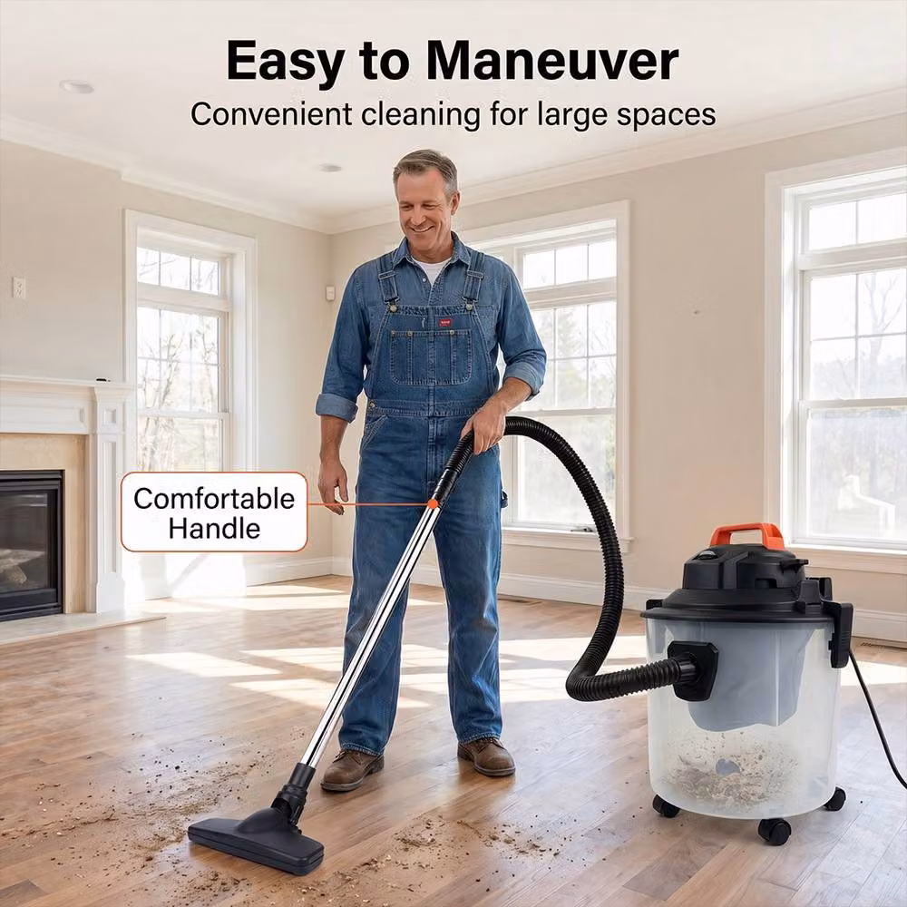 Ventryn Black Wet and Dry Bagless Cylinder Vacuum Cleaner, 25L Capacity – 4
