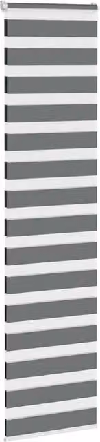 Berkfield Home Elegant Zebra Blind in Dark Grey, W: 70 cm, H: 200 cm