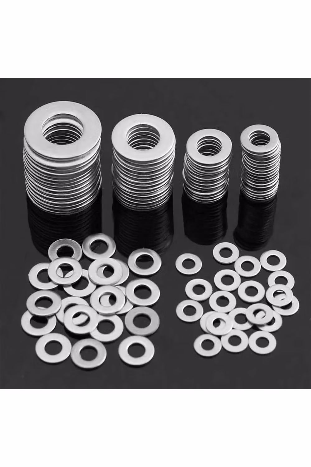 Living and Home 900-Piece Stainless Steel Flat Washer Set in Silver – 2