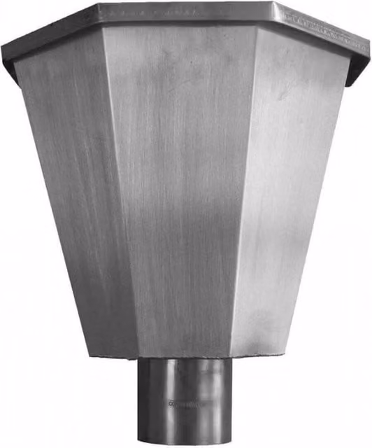 Coppa Gutta Titanium Zinc Gutter in Grey or Silver, 80mm