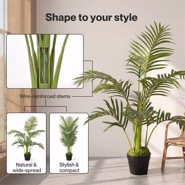 Havendro Realistic Green Artificial Faux Tree for Home and Office Decor