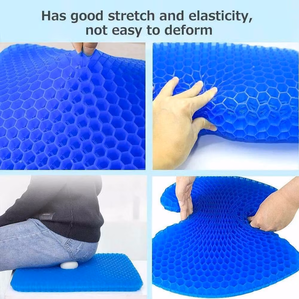 NESTLUNE Double Layer Thick Honeycomb Gel Seat Cushion in Blue, W: 100 cm, L: 190 cm – 5