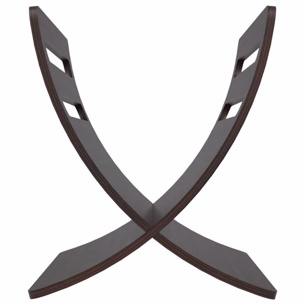 Berkfield Home Brown Wooden Freestanding Magazine Rack – 4