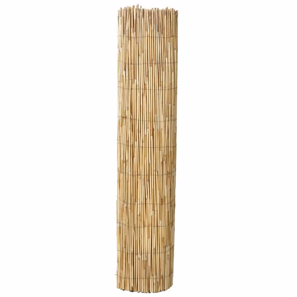 Berkfield Home Garden Brown Woven Reed Fence Mat, W: 100 cm, L: 1000 cm – 2