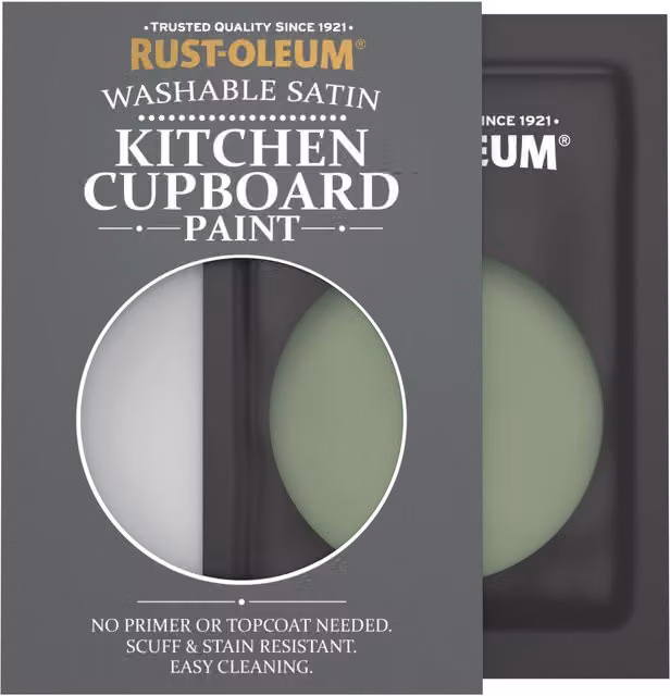 Rust-Oleum Kitchen Cupboard Satin Finish Tester Sachet, All Green, 10ml